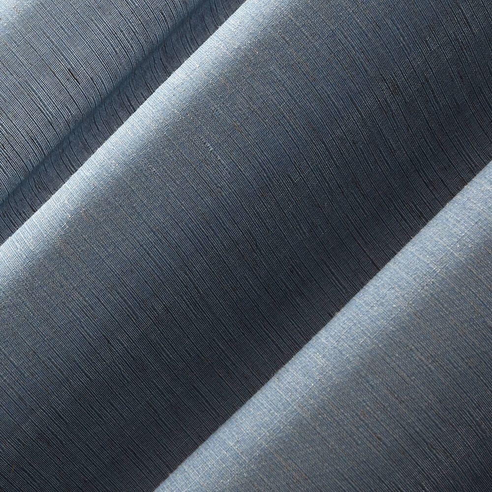 One NEW Lichtenberg Textured Sheer Rod Pocket Curtain Panel 54W»x64L» Denim Blue