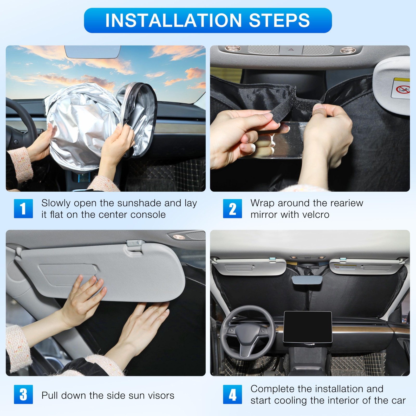 Custom Fit Windshield Sun Shade Accessories for for Toyota Camry