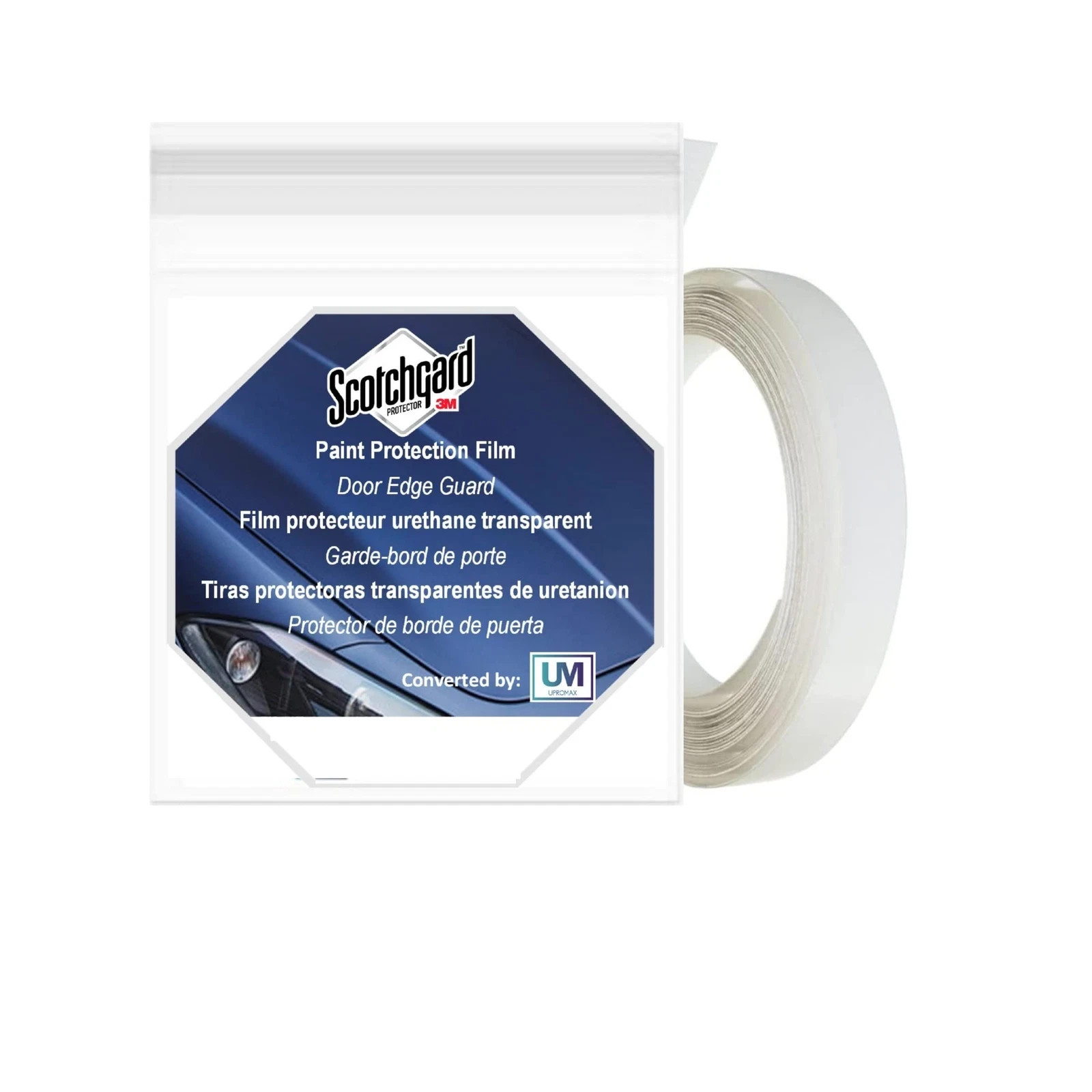 Door Edge Paint Protection Film Roll 0.4in x 5yd Scratch Protection Film Clea…