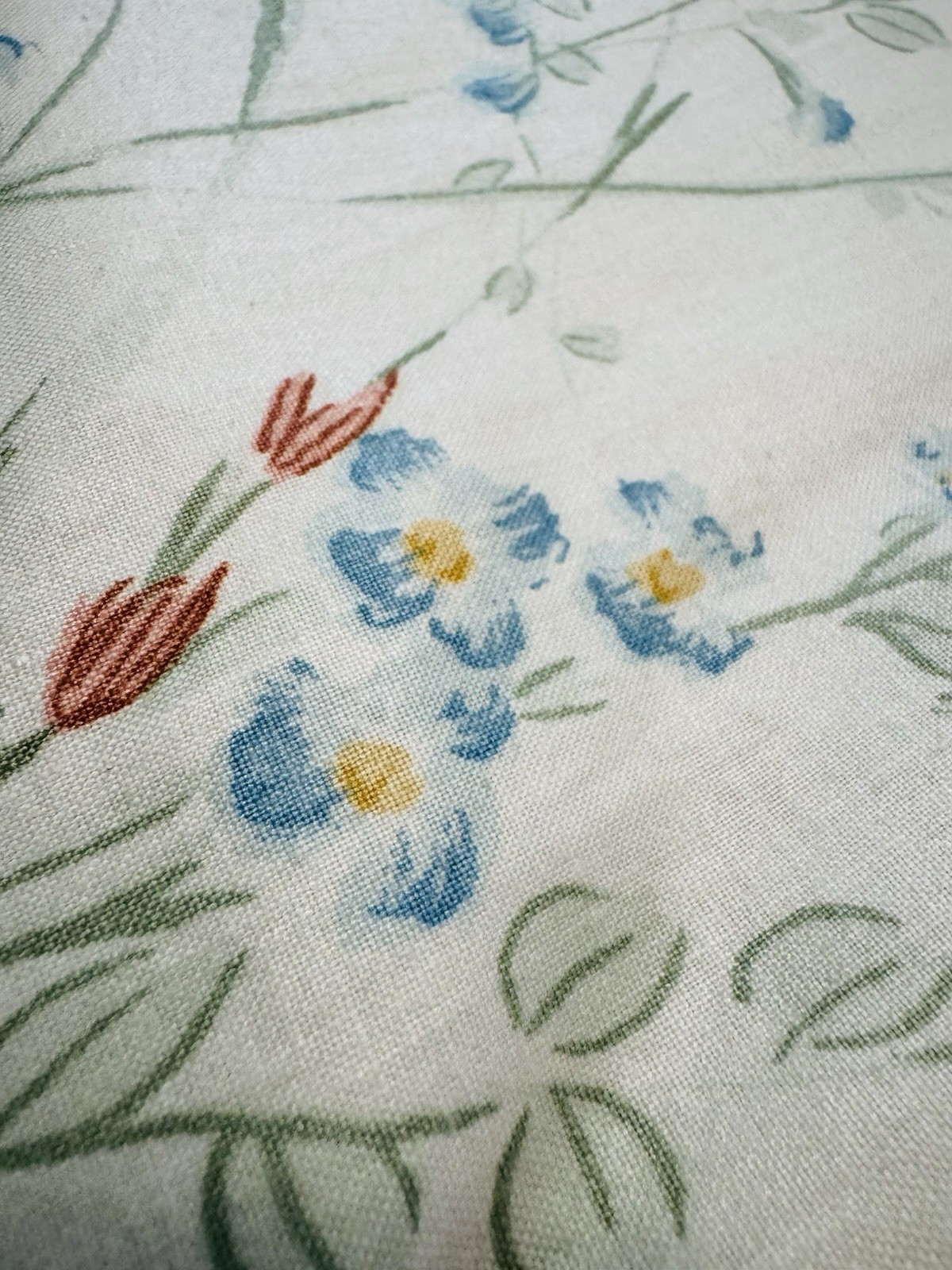 2 ~ Custom Polished Cotton Wildflowers Curtain Panels Rod Pocket Lined 75×84″ EA