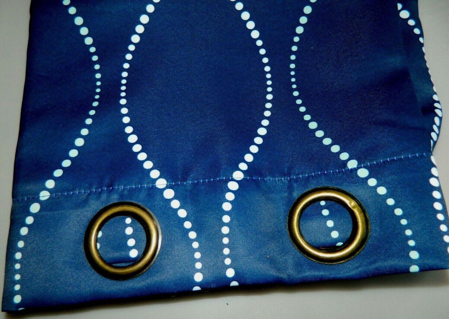 Half Moon Swirl Curtain Panels 2 Pack Room Darkening Navy 52″x84″ – Each