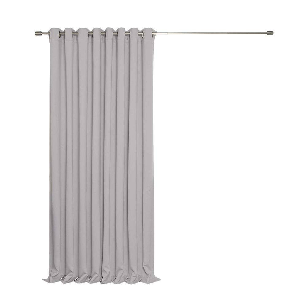 Light Grey Grommet Blackout Curtain – 52 In. W X 84 In. L (Set of 2)