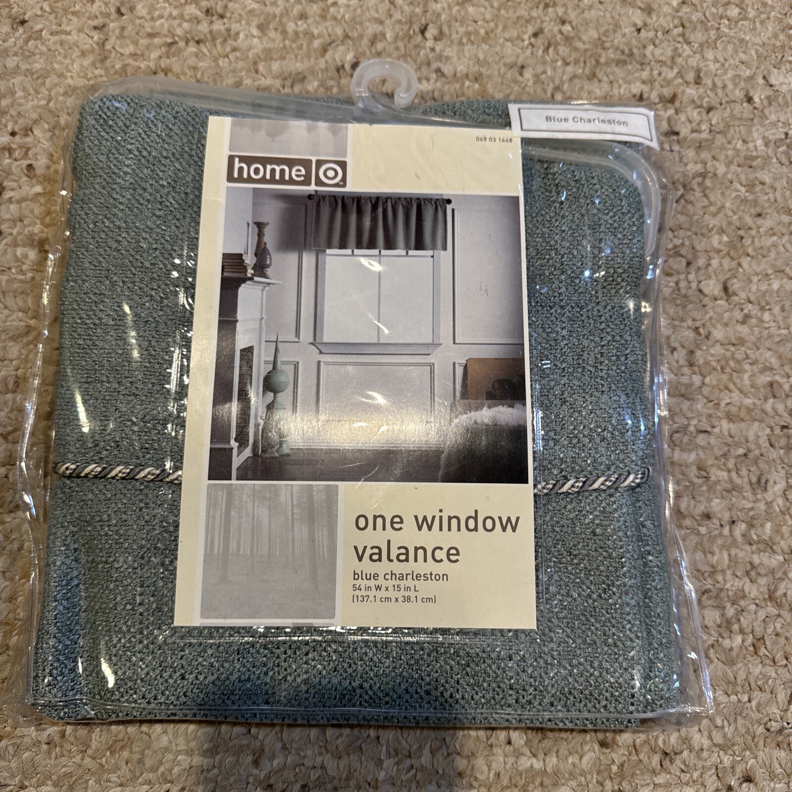 Target Home Window Valance – 54 X 16 inches Long – Blue Charleston NEW