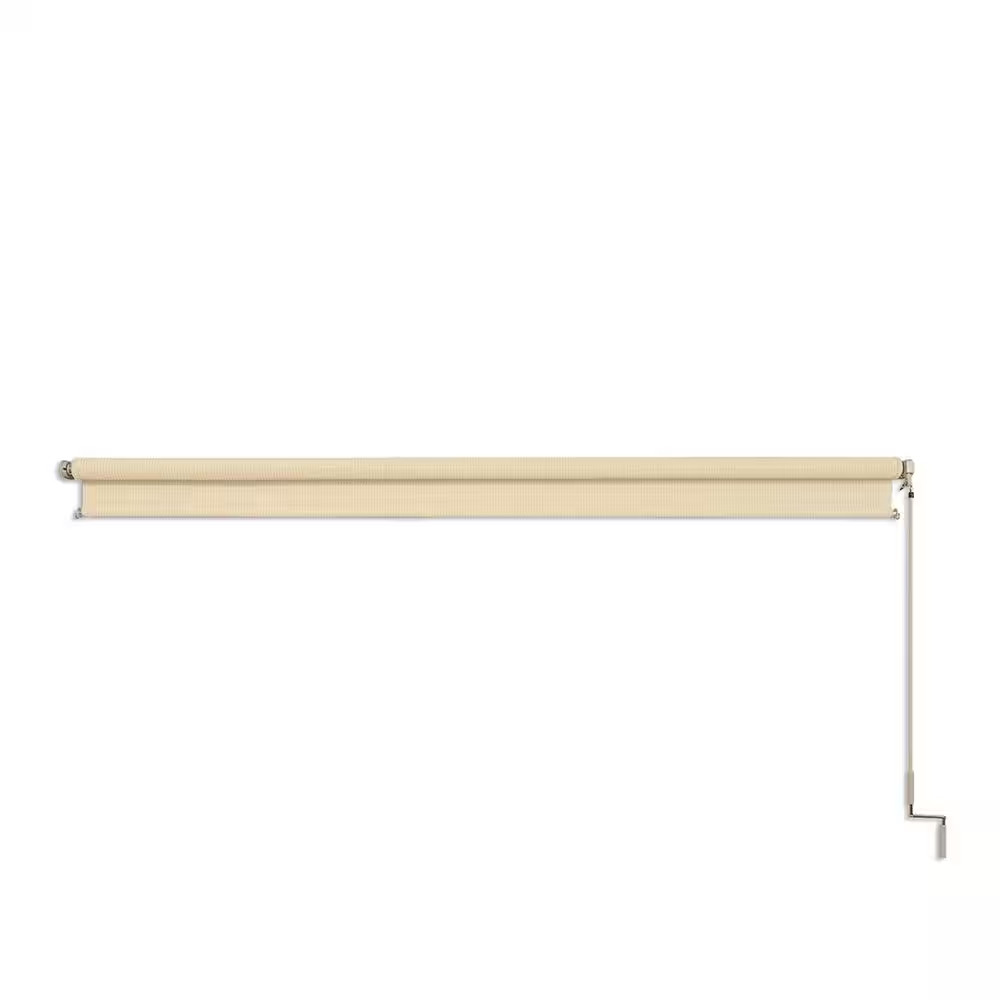 Sesame UV Blocking Fade Resistant Fabric Exterior Roller Shade 96 In. W X 72 In.