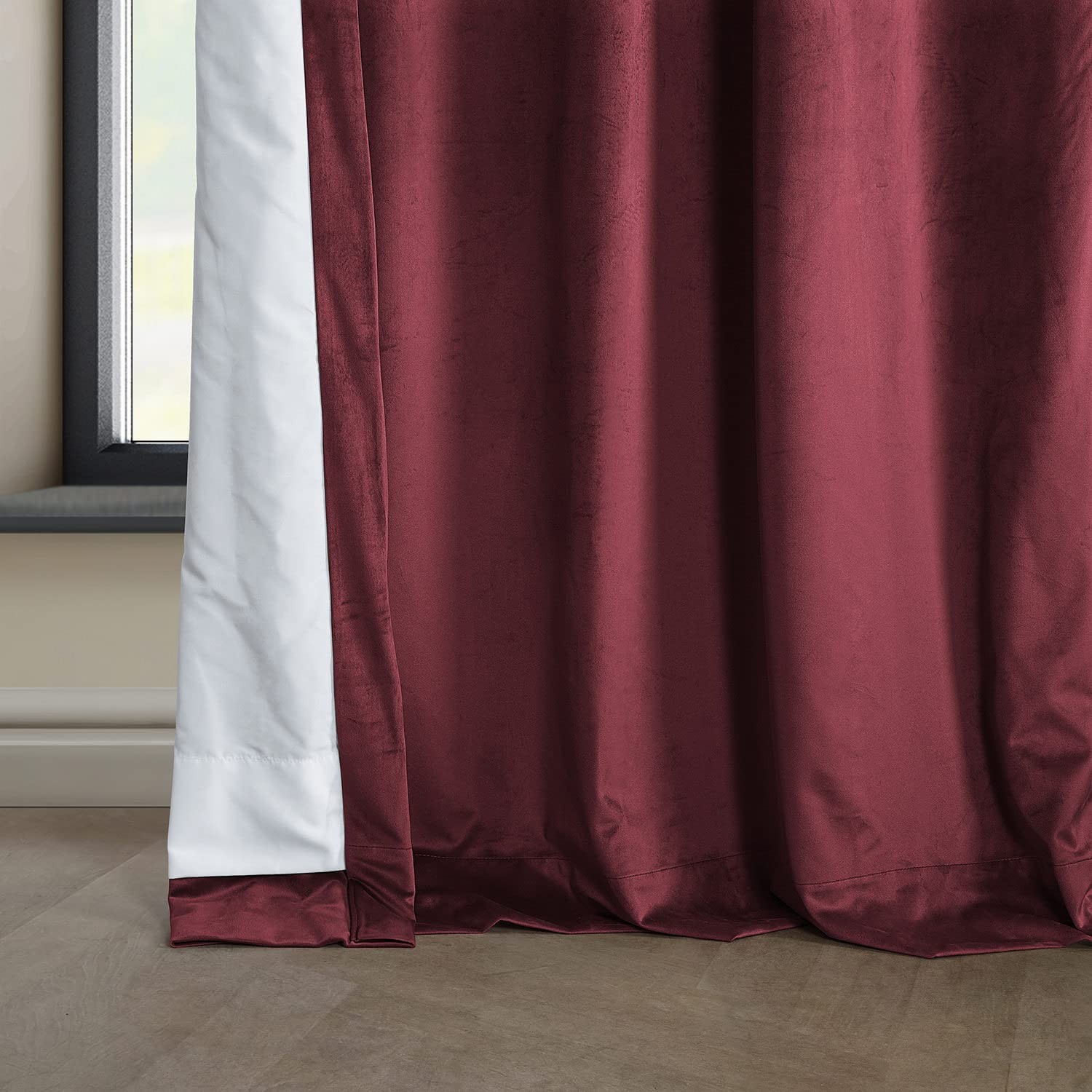 Heritage Plush Velvet Curtains, 244 Inches Long, Room Blackout Curtains for Sleep…