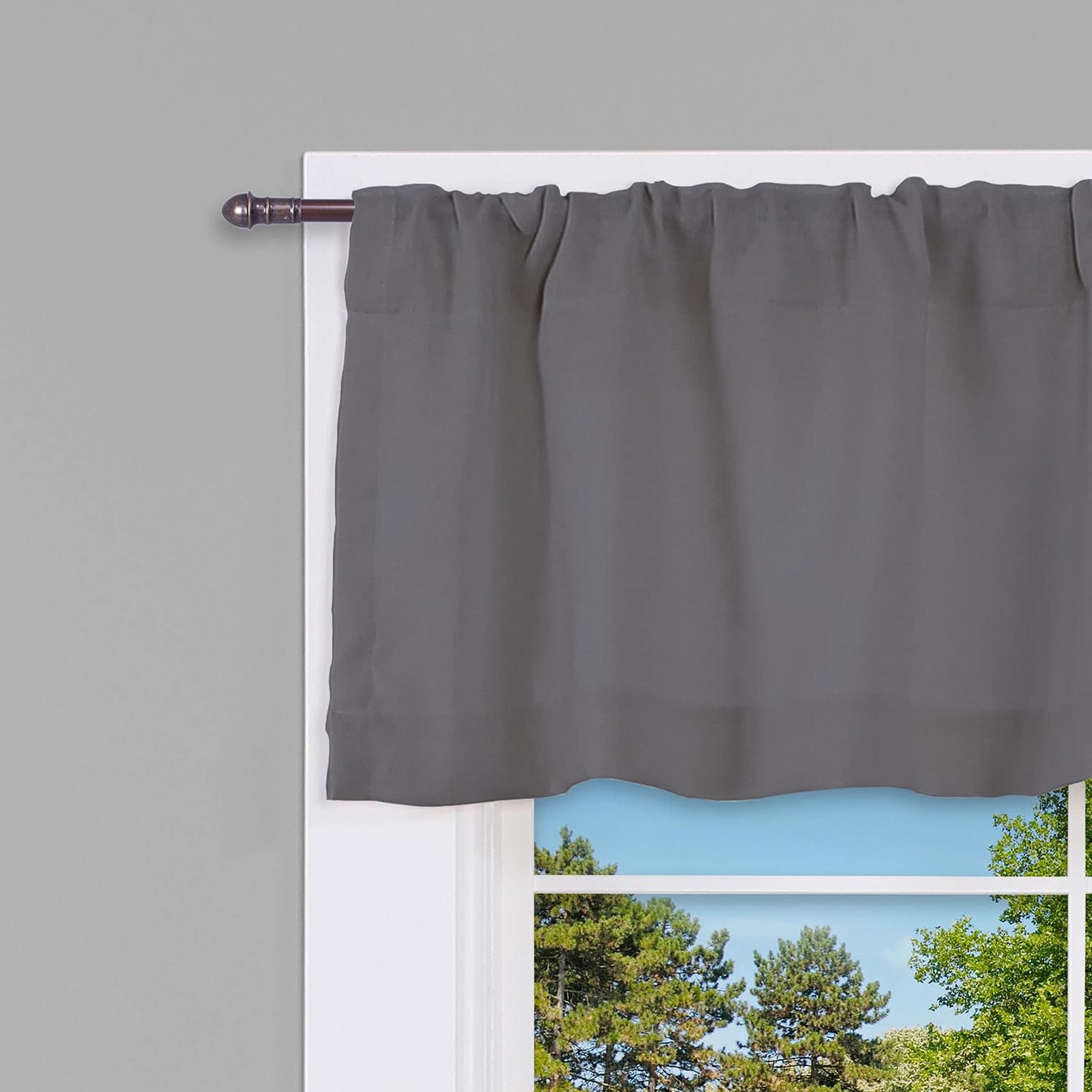 Petite Cafe Curtain Rod 2-Pack 16-28 inch Adjustable 7/16 in. Diameter