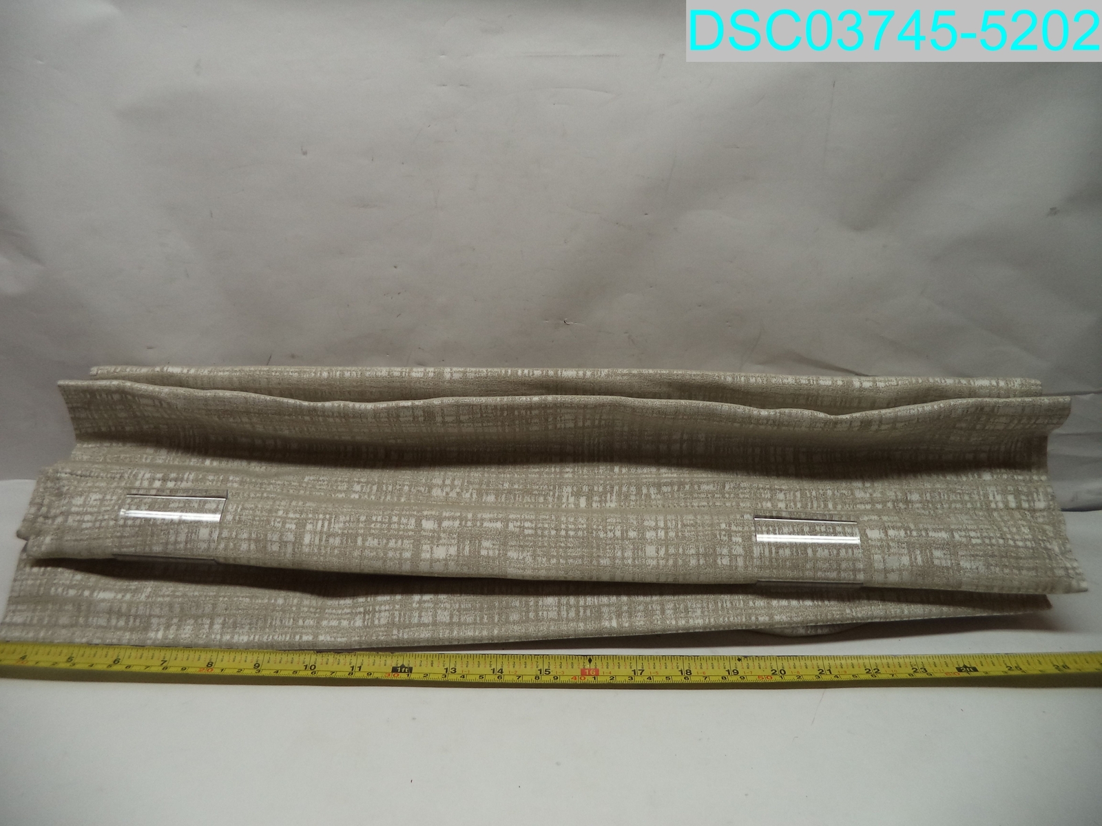 QTY=5: 7827858 Cordless Bottom Up Room Darkening Fabric Roman Shade 24″W X 59″L