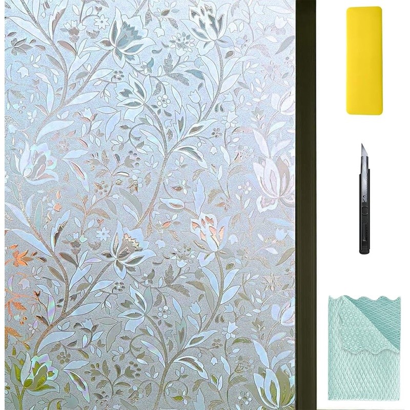 Static Cling Window Film 3D Decorative Privacy Heat Insulation UV Protection New