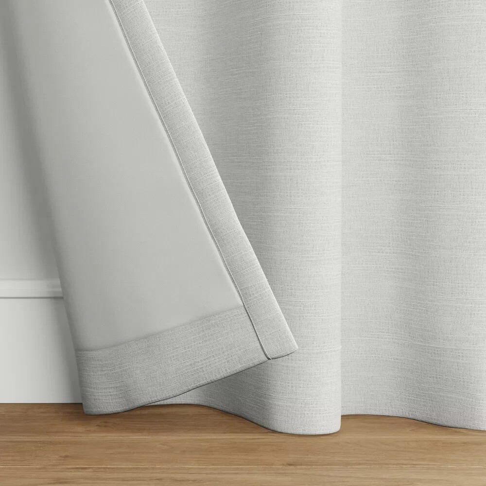 ⚡Threshold 1pc Light Filtering Farrah Window Curtain Panel ~ White 54″x 84″