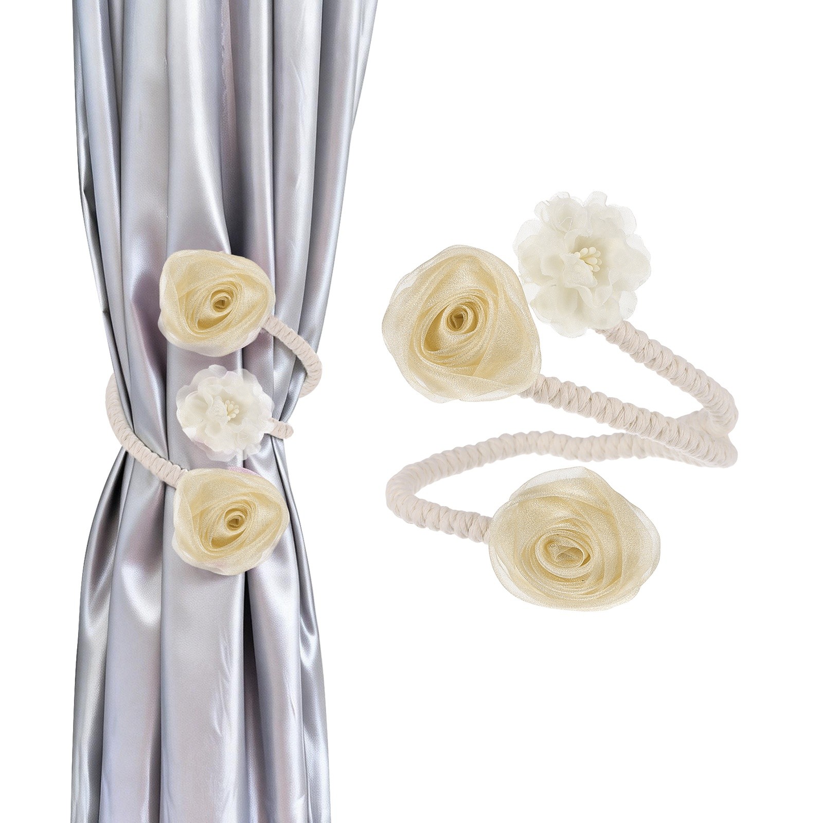 For curtains, 2 pieces modern curtain stop,