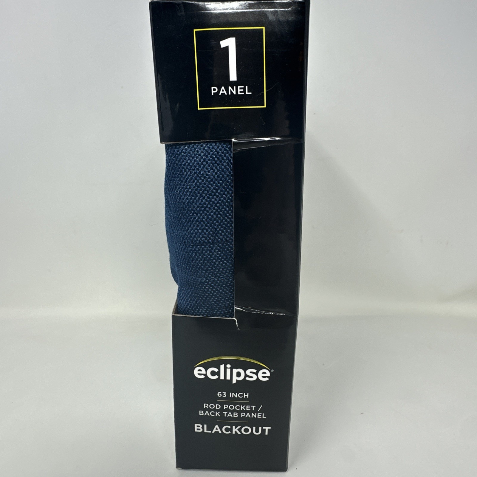 eclipse blackout curtains 40” W 63” L Clemons/Navy One Rod/back Tab panel