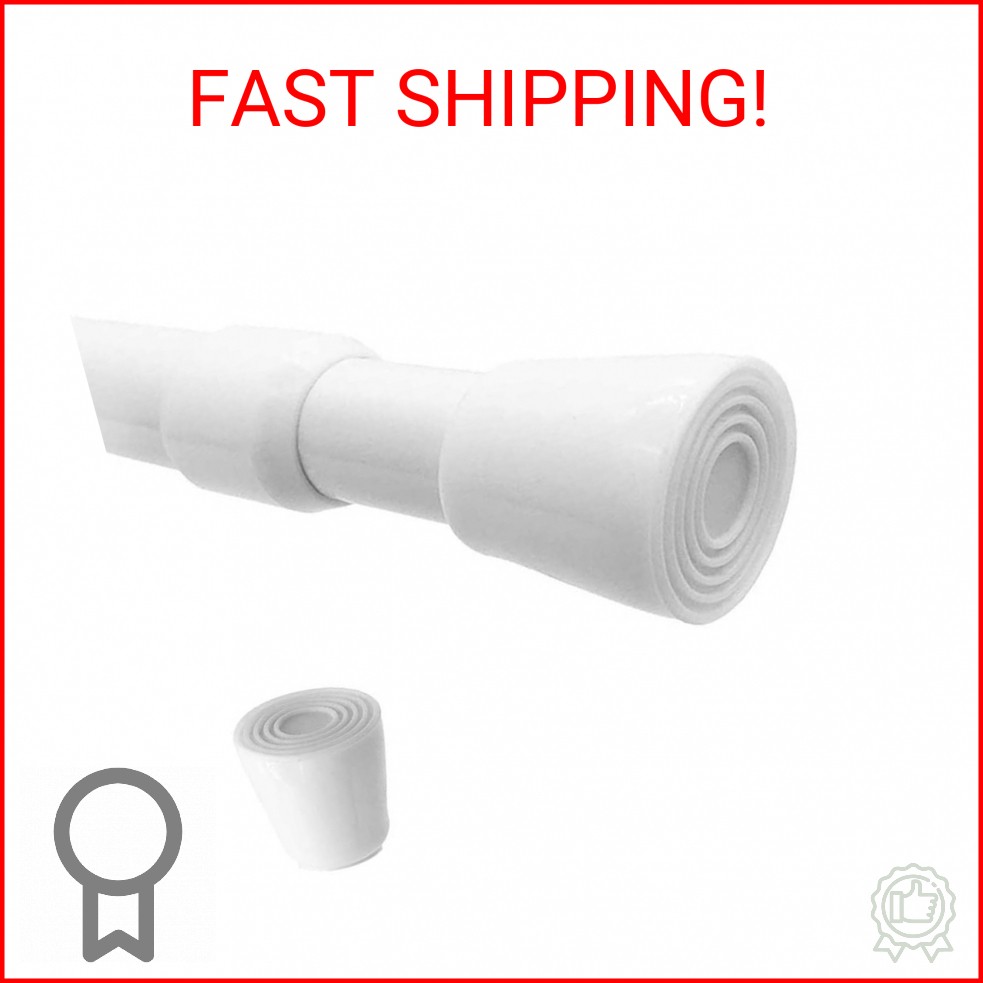 AIJIEGUANG Spring Tension Curtain Rods 28-43in Spring Load Adjustable Expandable