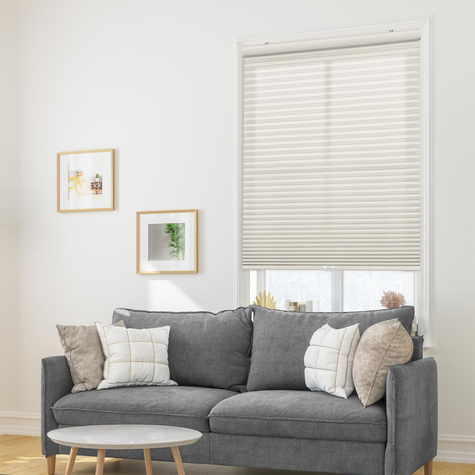 Dez Furnishings Cordless 1 Signature Light Filtering Cellular Shade 54.5 W X 64