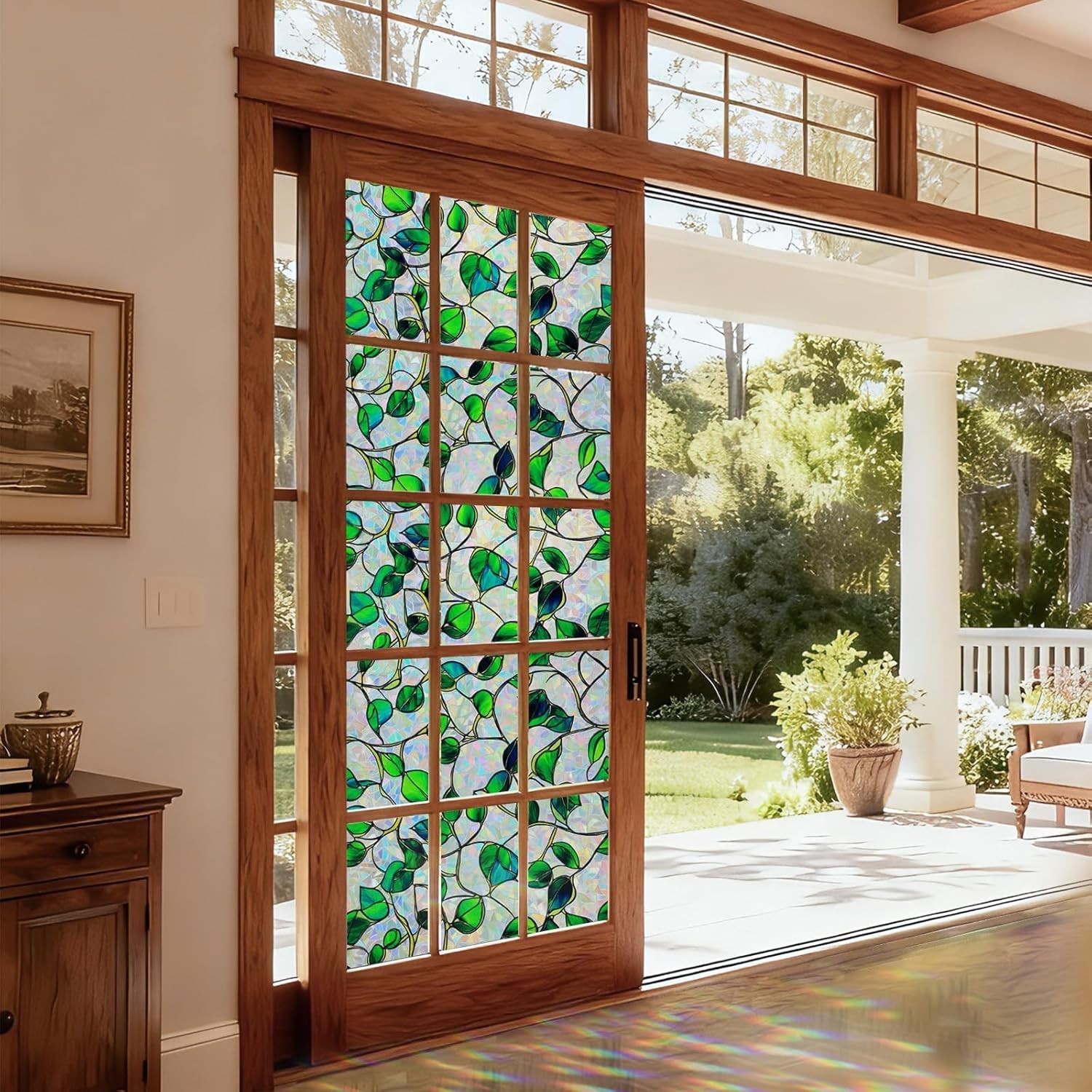 Rainbow Window Privacy Film,Heat Control,UV Blocking,Anti-Glare 78.5″L x 17.5″W