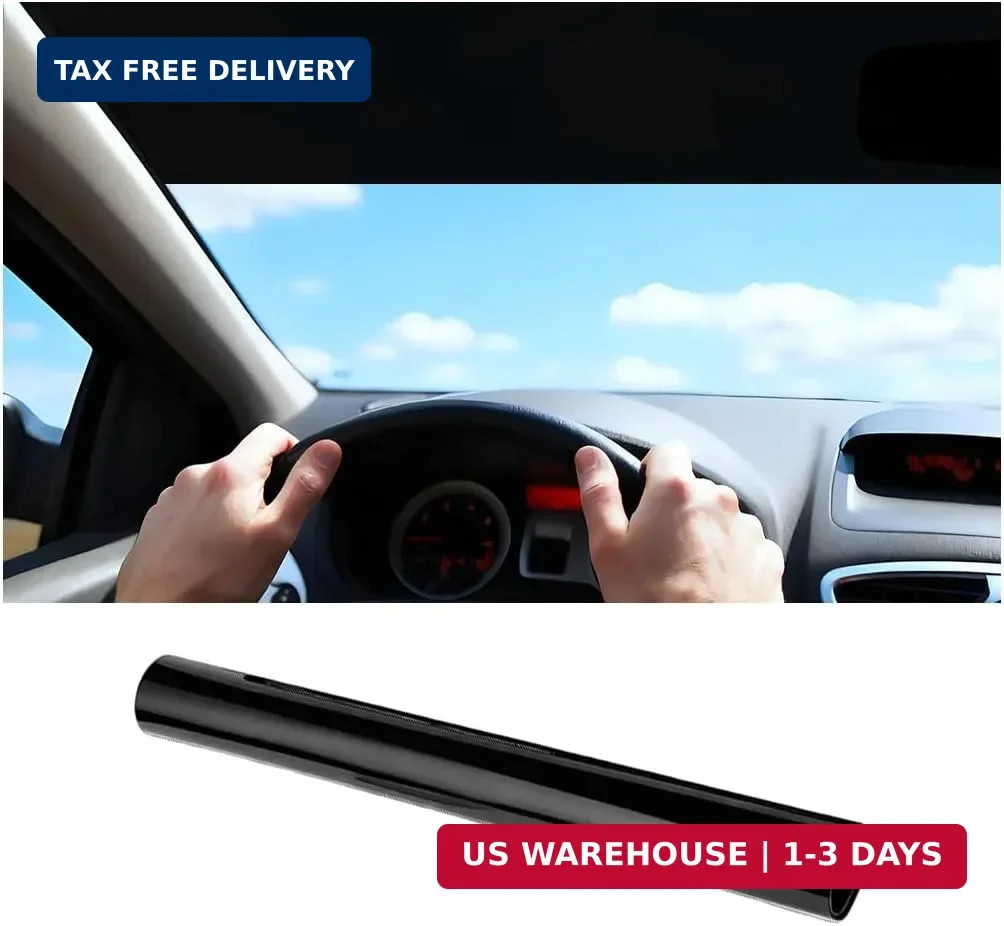 Car Windshield Tint Strip, 5% VLT Vehicle Front Windscreen Sun Visor Strip for U