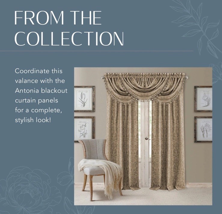 Home Fashions Antonia Taupe 52 x 36 in 100% Polyester Open Box