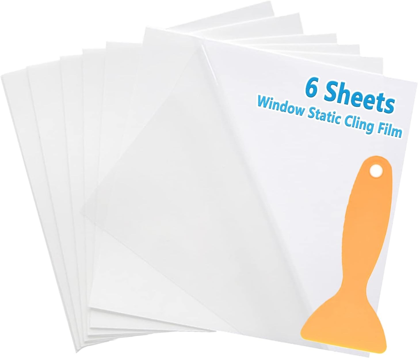 Car Window Clings, Car Windshield Sticker Applicator Windshield Sticker 6PCS