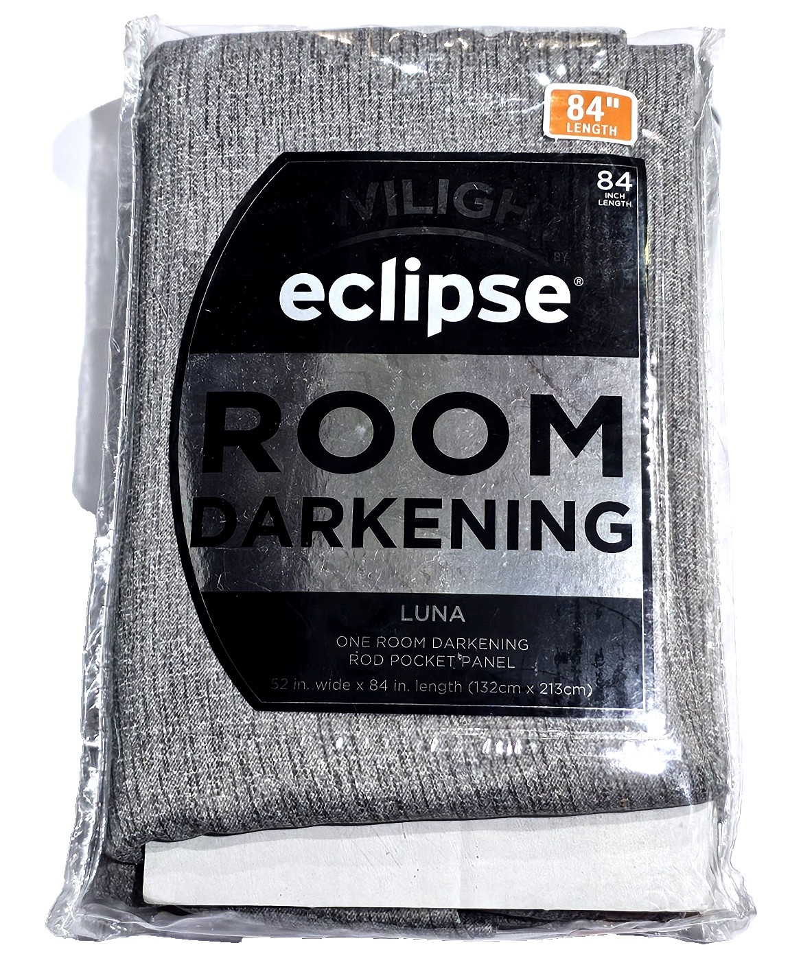 New Twilight Eclipse Room Darkening Luna Rod Pocket Panel 52 In W X 84in L