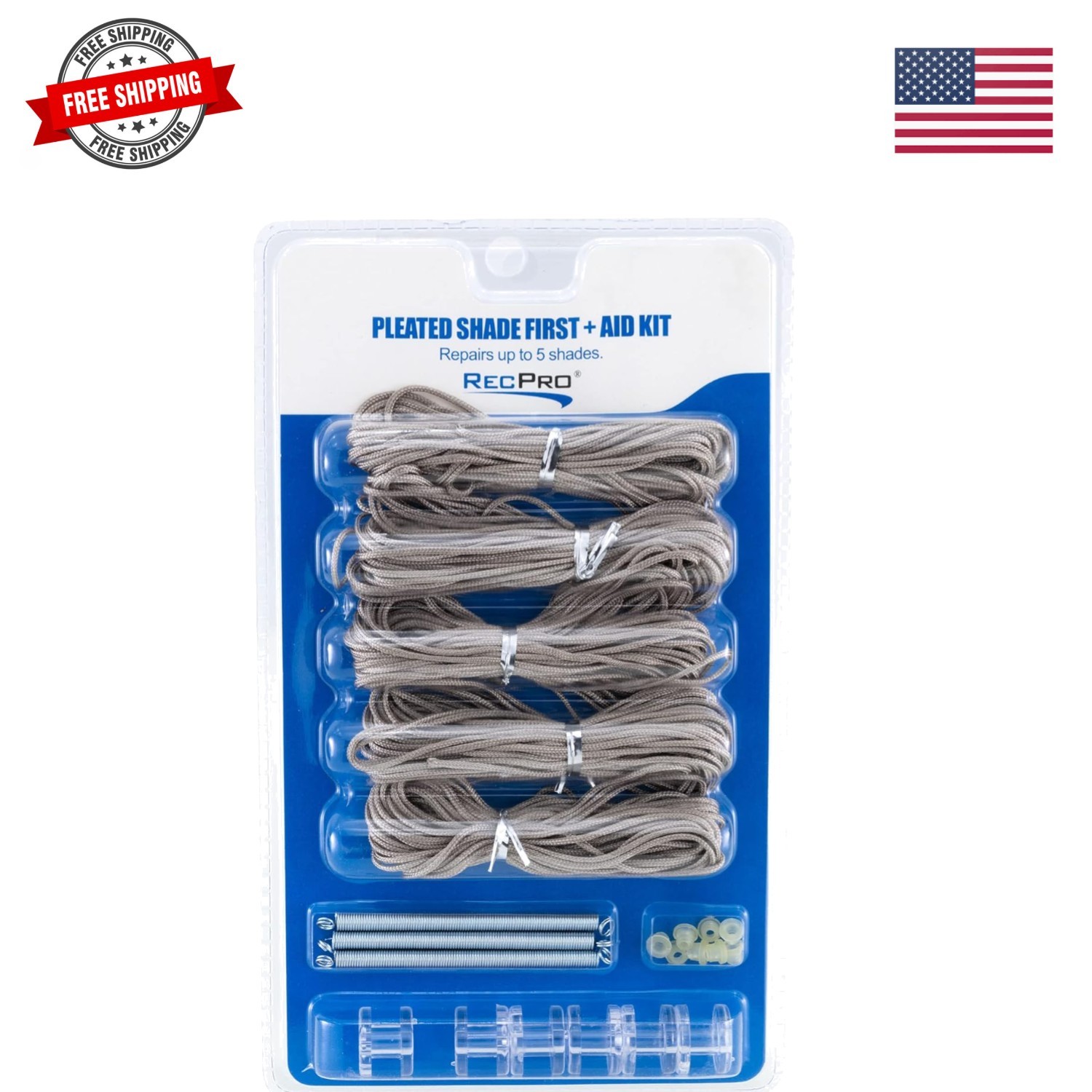 RV Pleated Shade Repair Kit – Restring Kit for Day/Night or Night & Day RV Sh…