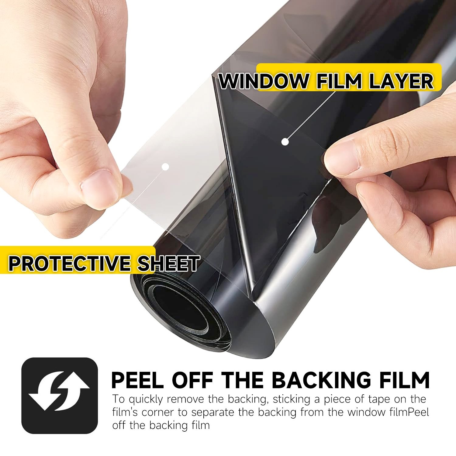 Reflective One Way Mirror Tint Privacy Window Film For Home Office Slide Door