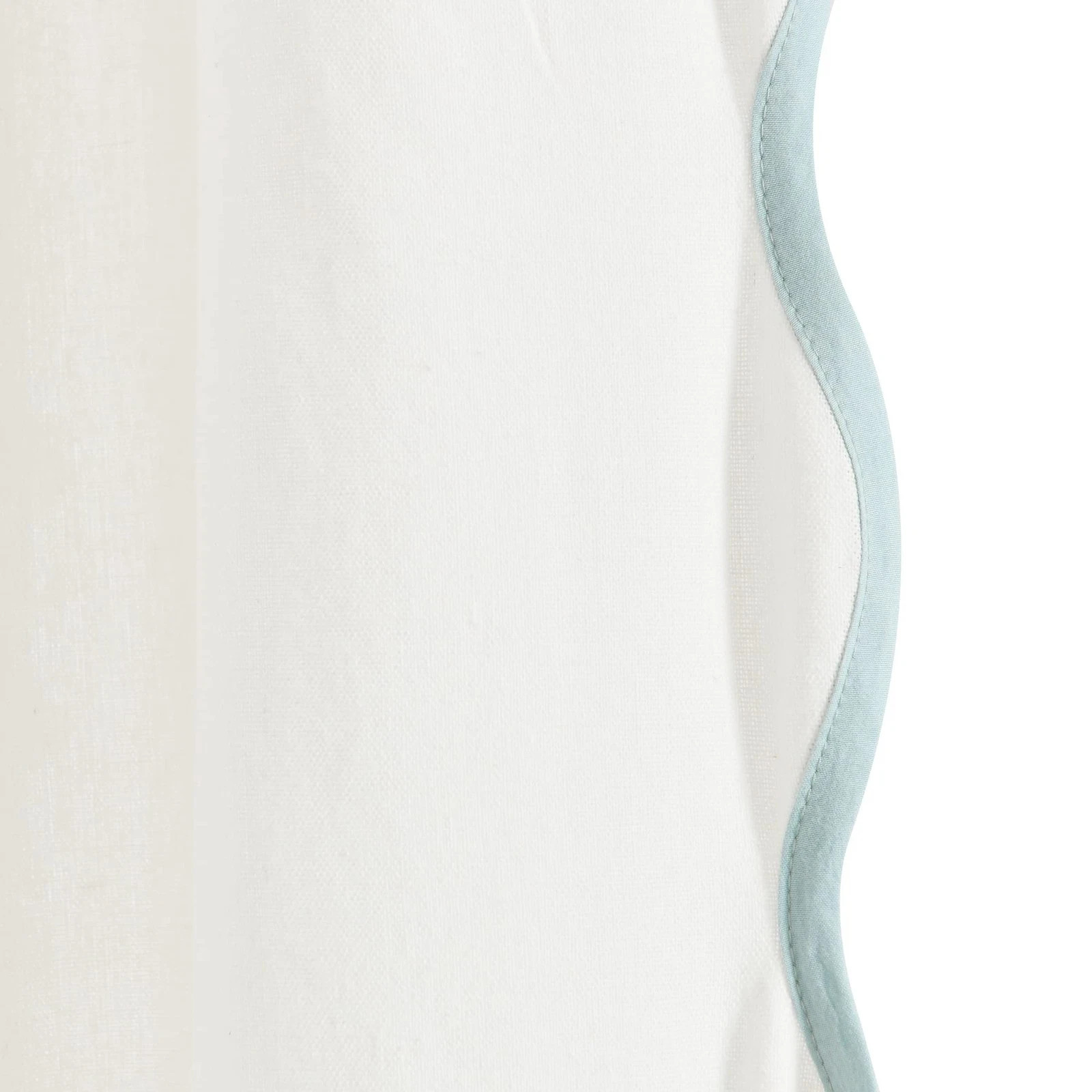 Coastal Chic Scalloped Edge Light Filtering Window Curtain Panels Pair 52″x84″