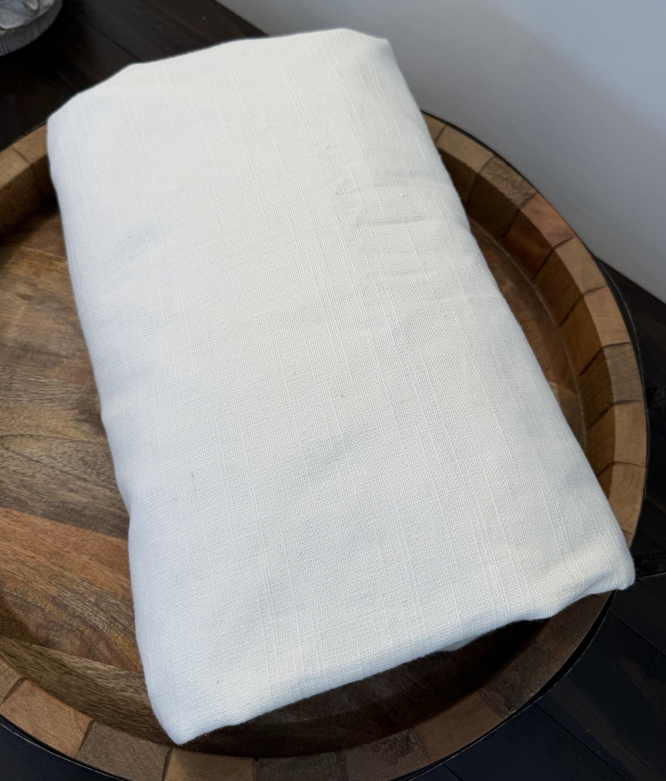 Pottery Barn Emery Linen Antique Bronze Grommet Curtain Panel, 50x 84 IVORY NEW