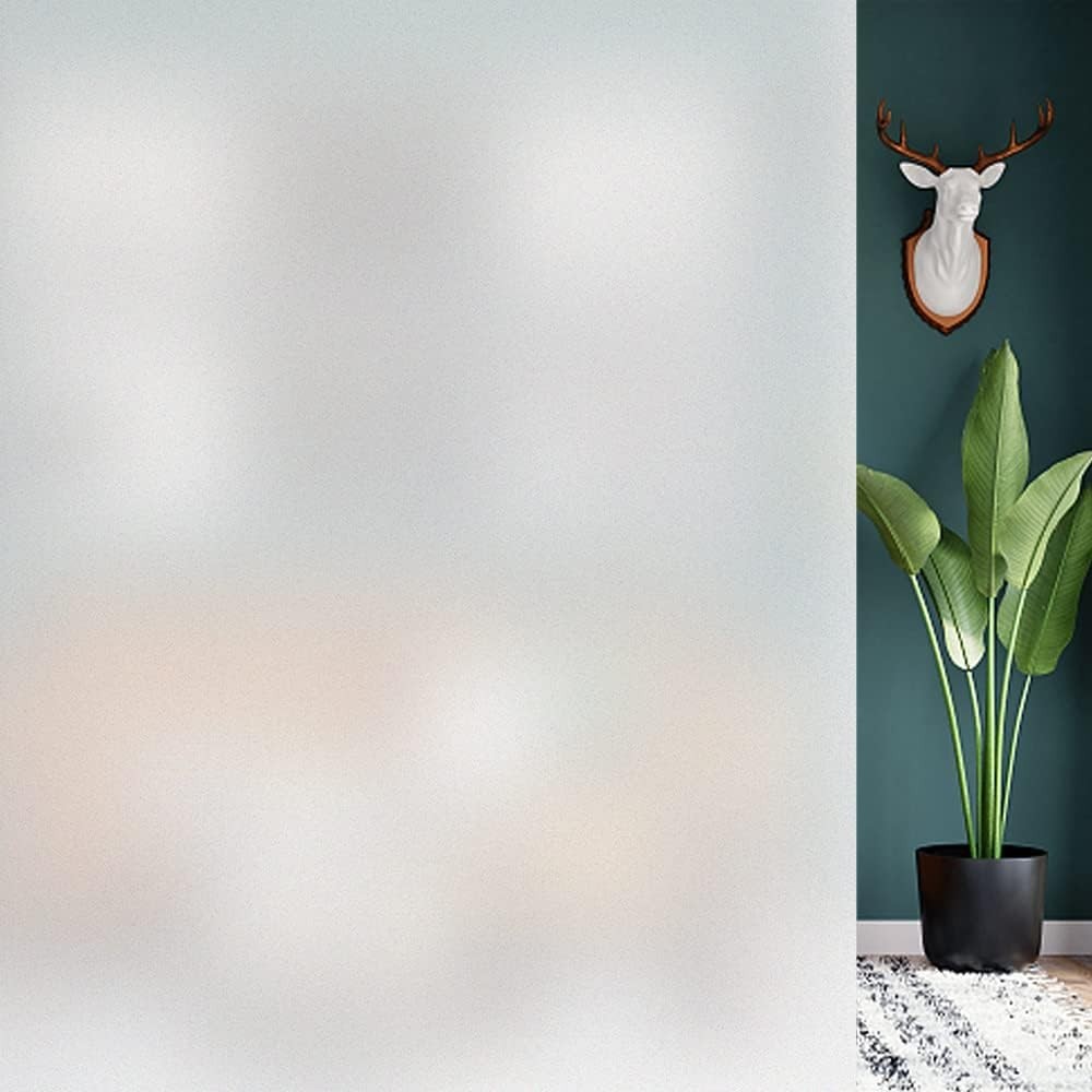 Frosted Window Privacy Film – UV Blocking & Heat Control, 23.6 x 78.7 Inch