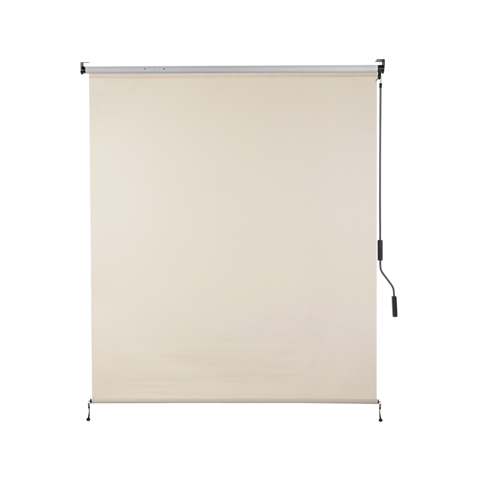 6ft (W) x 8ft (H) Outdoor Roller Shades 5% Openness Cordless Sun Roll up Shade