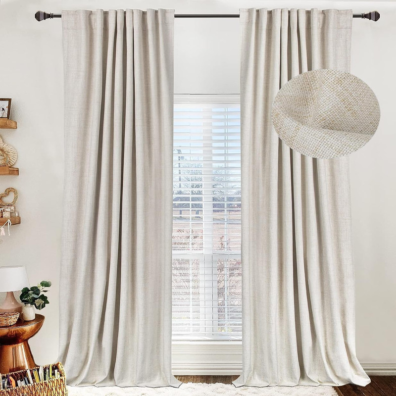 100% Blackout Shield 100 Blackout Shield Linen Blackout Curtains For Bedroom 96