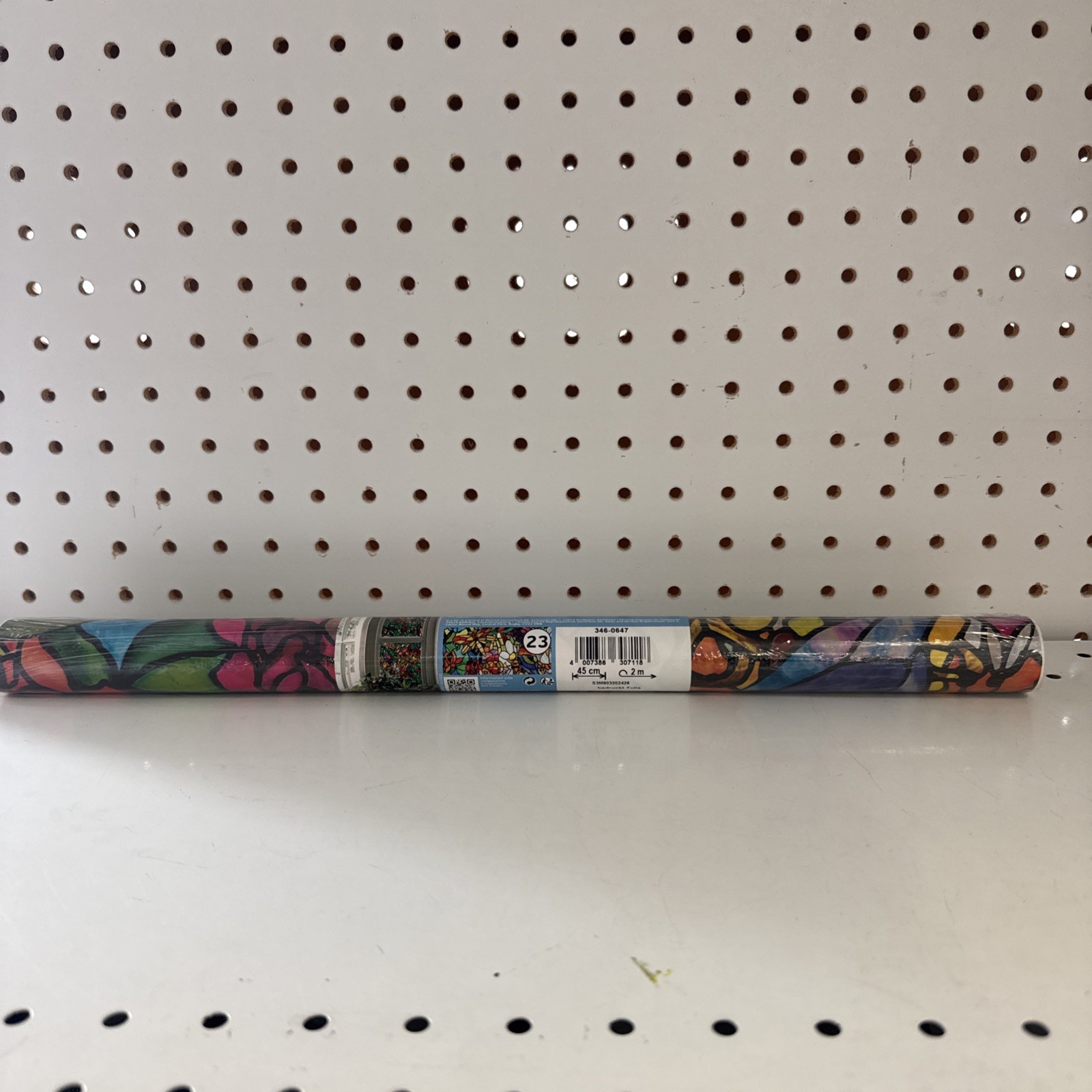 2mX45cm TULIA SELF ADHESIVE WINDOW VINYL STAINED GLASS STICKY BACK PLASTIC GLASS