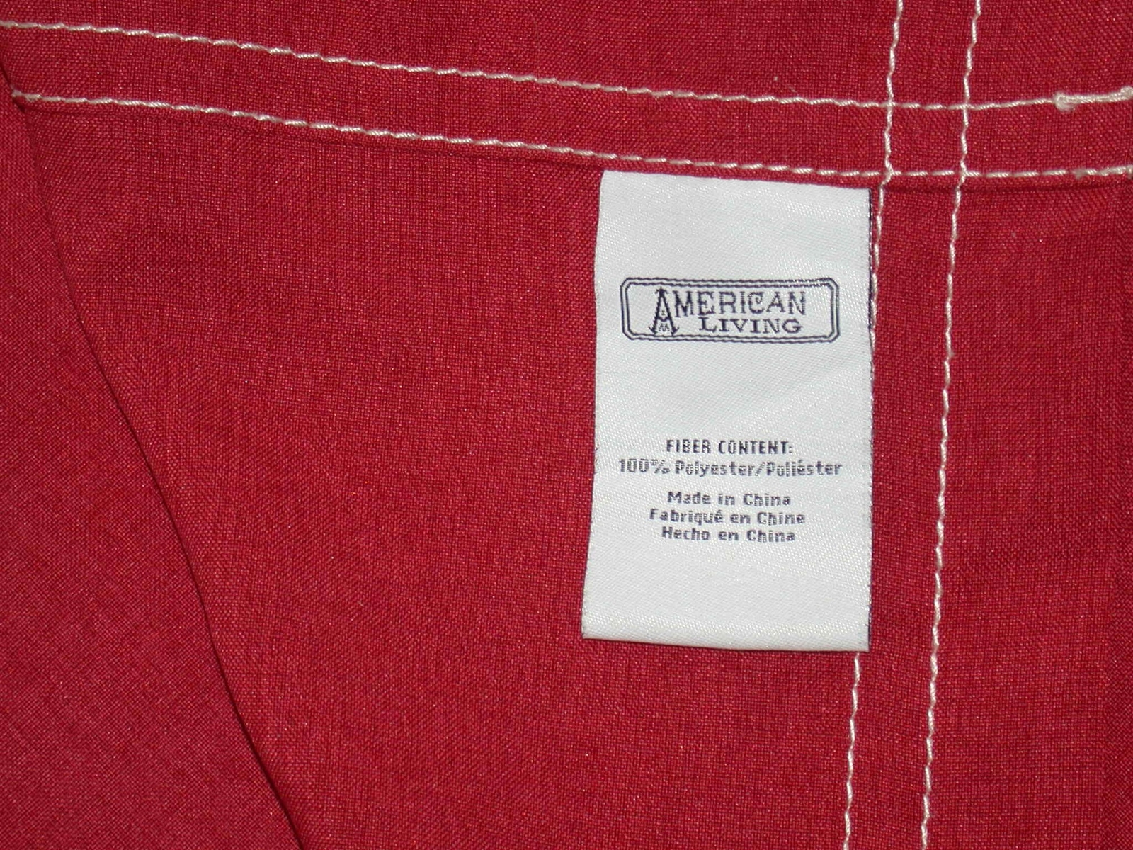 (1) Pair American Living Rod Pocket Curtains ~ Burgundy ~ 43″W X 84″L Each Panel