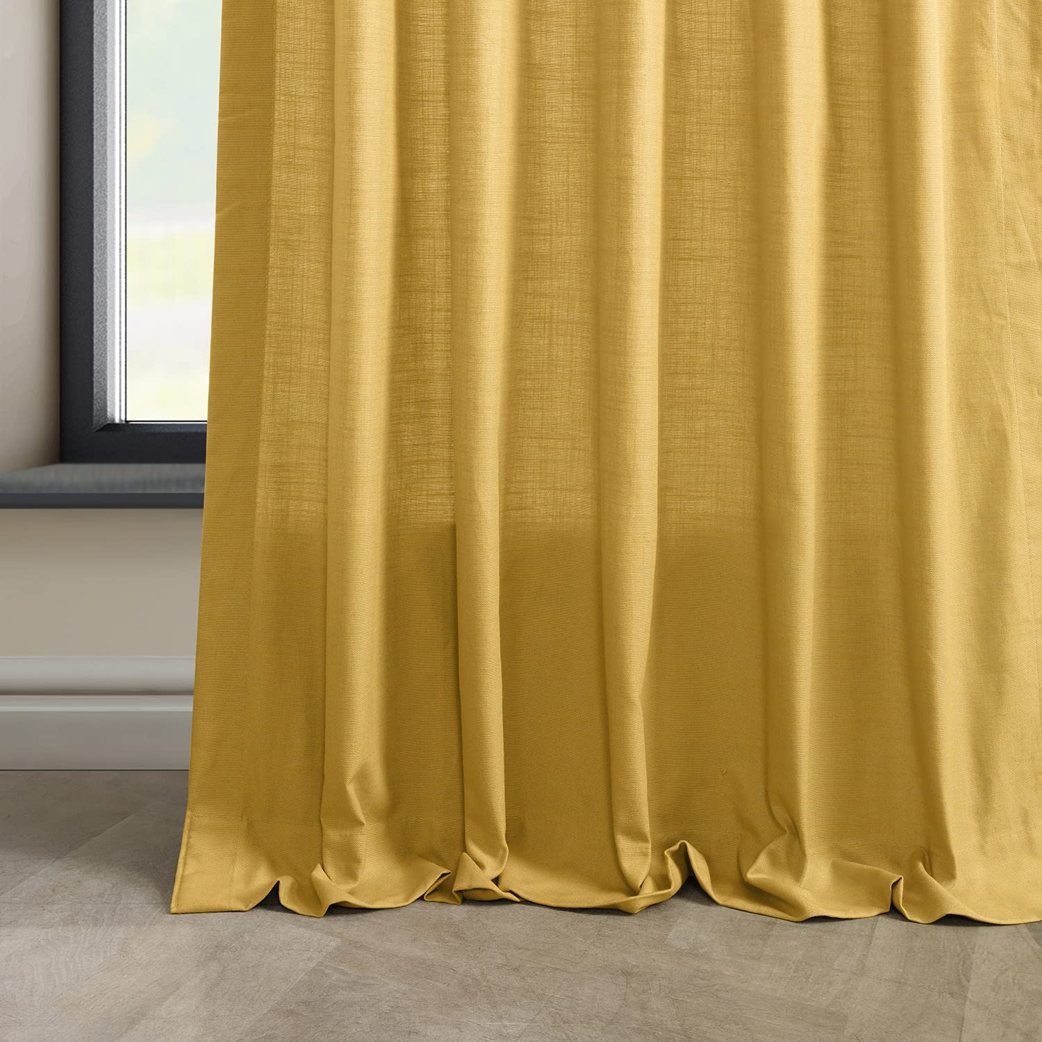 HPD Half Price Drapes Solid Cotton Curtains for Bedroom Living Room 50X108 Dune