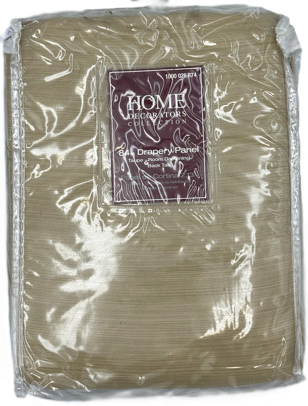 Home Decorators Collections Taupe Room Darkening Curtain, 54in W x 84in L