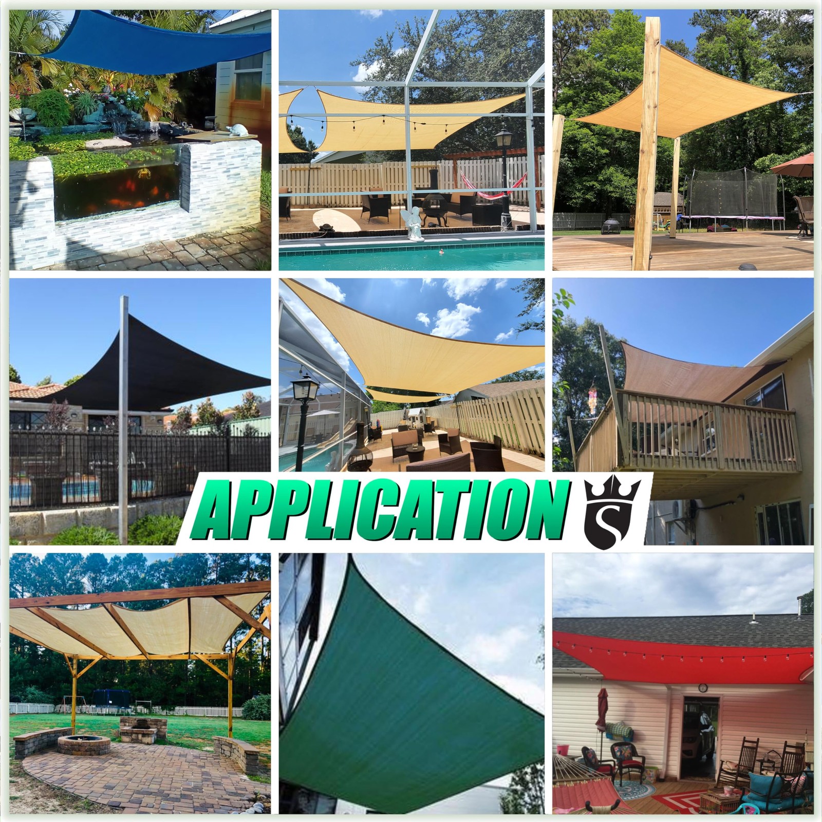 Royal Shade 16′ x 20′ Grey Rectangle Sun Sail Canopy X 20′, Gray