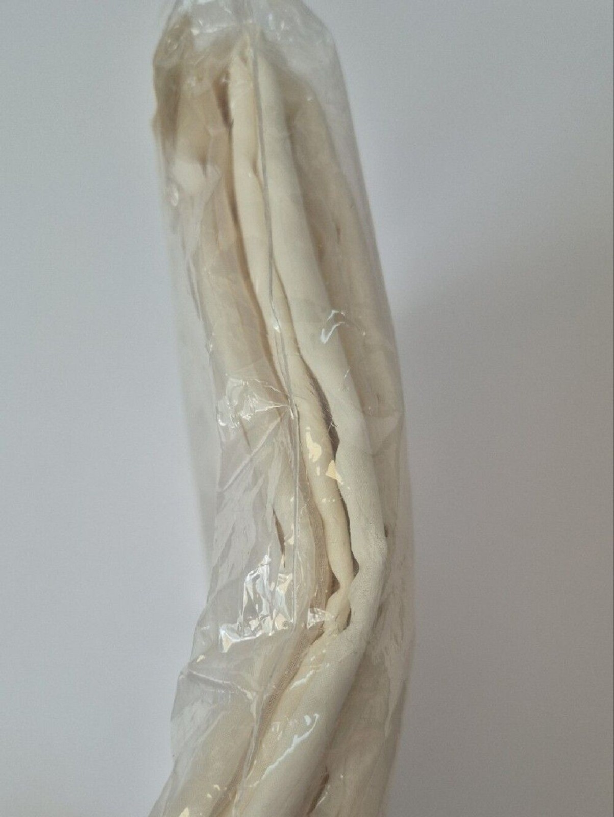 Vintage S. Lichtenberg Sheer Curtain Panel Gigi Egg Shell Polyester 84″ x 118″