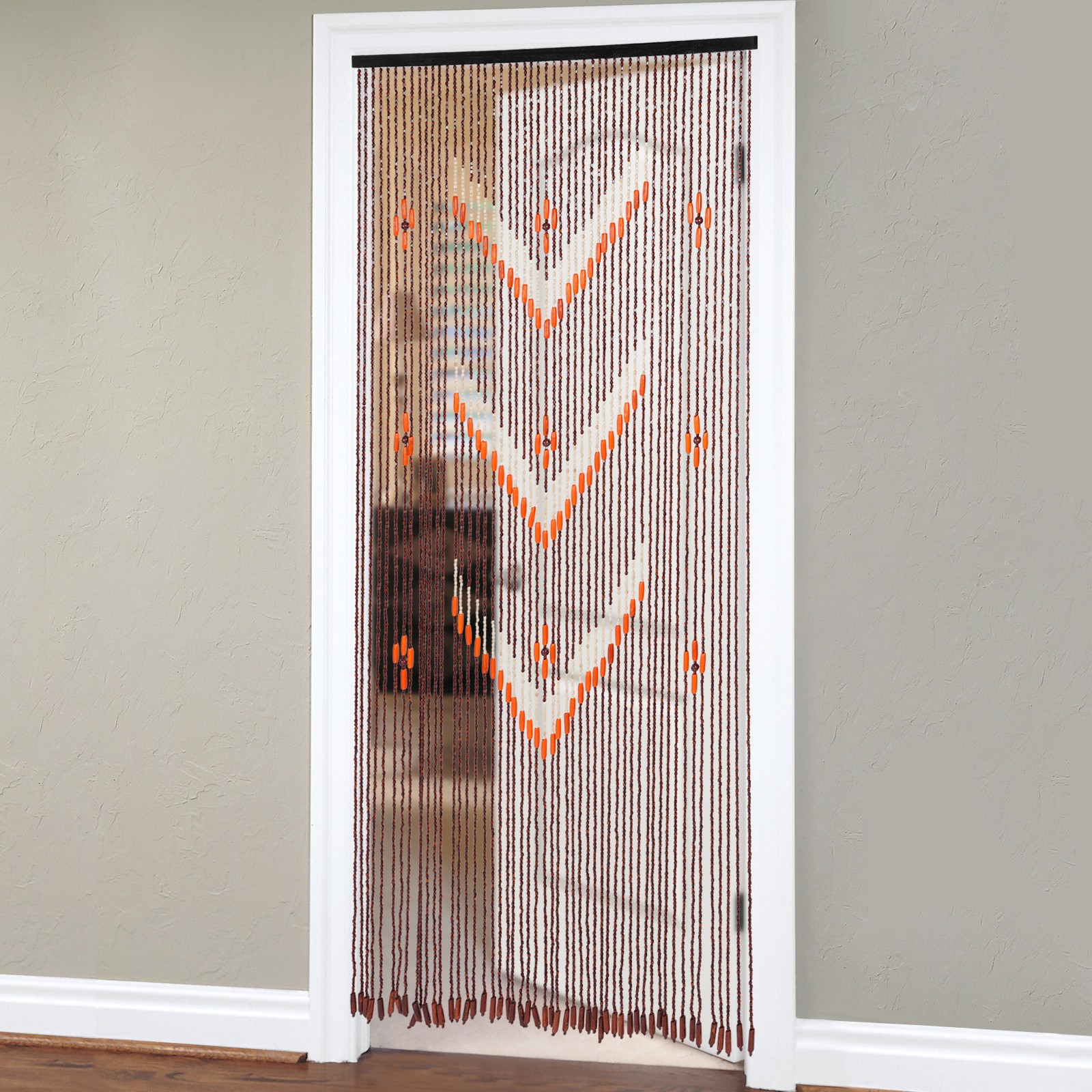 190*90cm Bamboo Wood Beaded Curtain 52 Strings Doorway Curtain Door Curtains