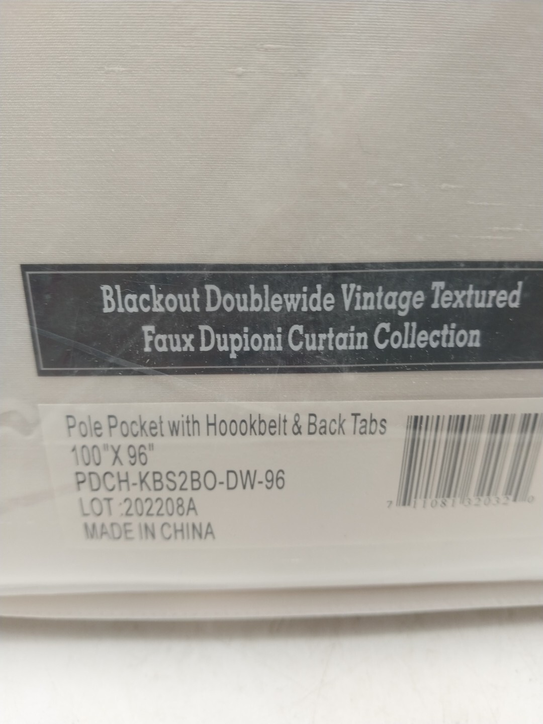 Exclusive Fabrics Blackout Doublewide Vintage Textured Faux Dupioni Curtain 100