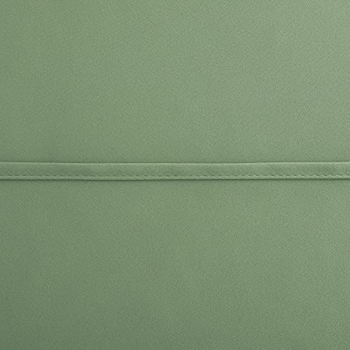 36 Inch Curtains Cafe Length for 34″W x 36″L (Pack of 2) Sage Green