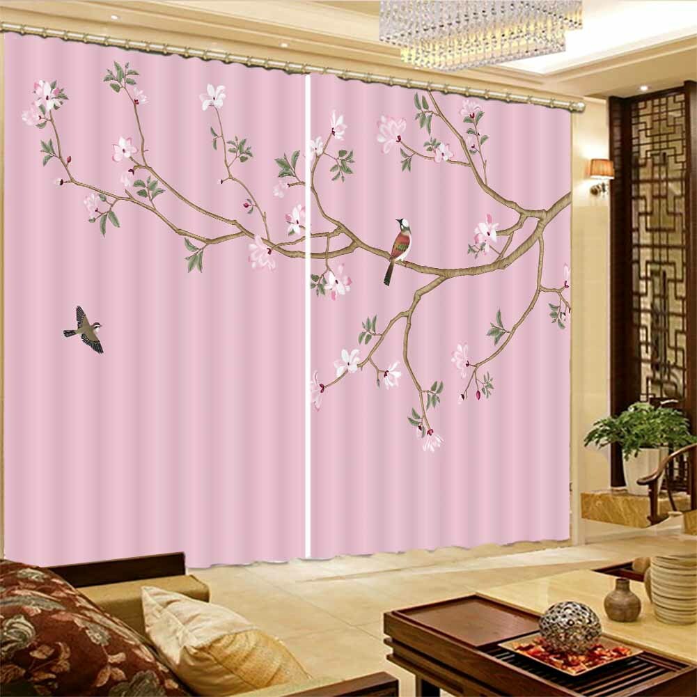 Great Flowers Blossoming 3D Blockout Photo Print Curtain Fabric Curtains Window