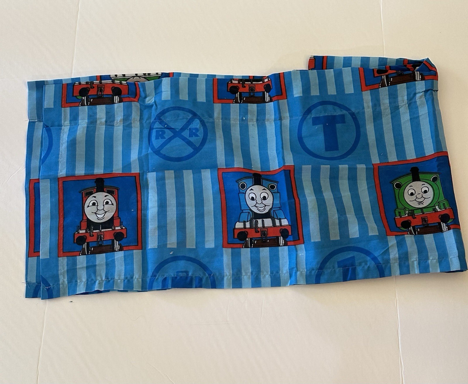 Thomas The Train & Friends Tank Engine 82 x 17 Window Valance Blue Striped