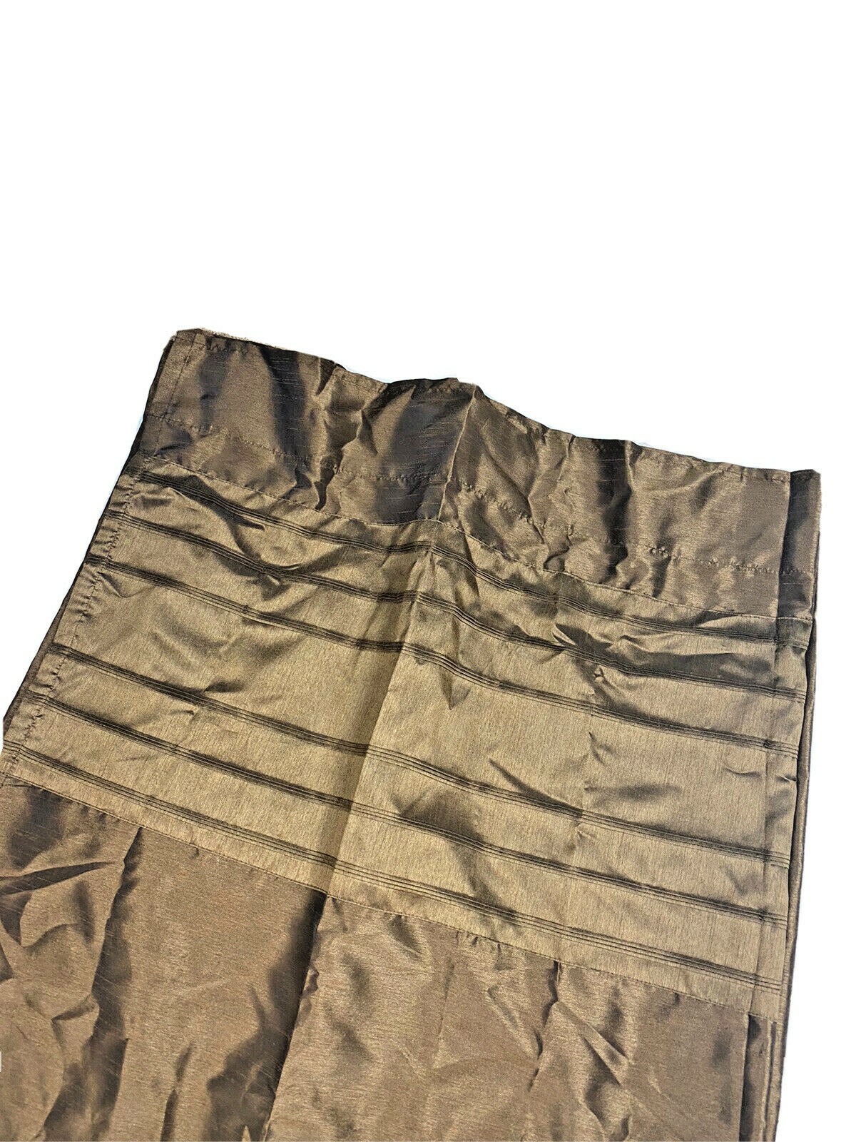 1 Single Brown High End Curtain Panel 94 Faux Silk Drape Chocolate Dark Long
