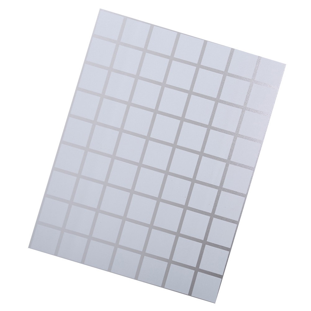 Bathroom and Office Frosted Window Film Decorative Glass Sticker Assorted Color
