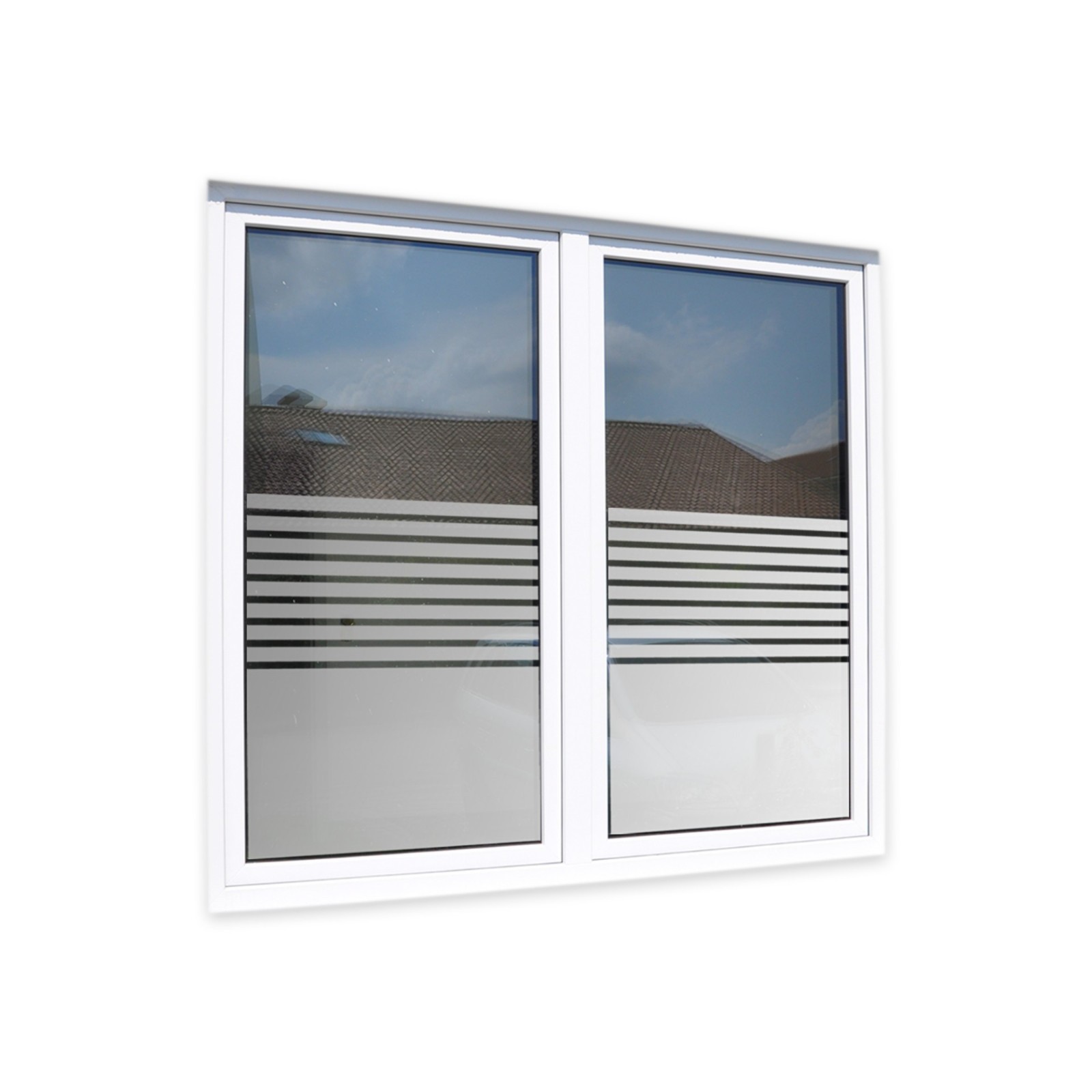 Privacy Film Custom Made Stripes Kitchen Bathroom Toilet Door Window Strip