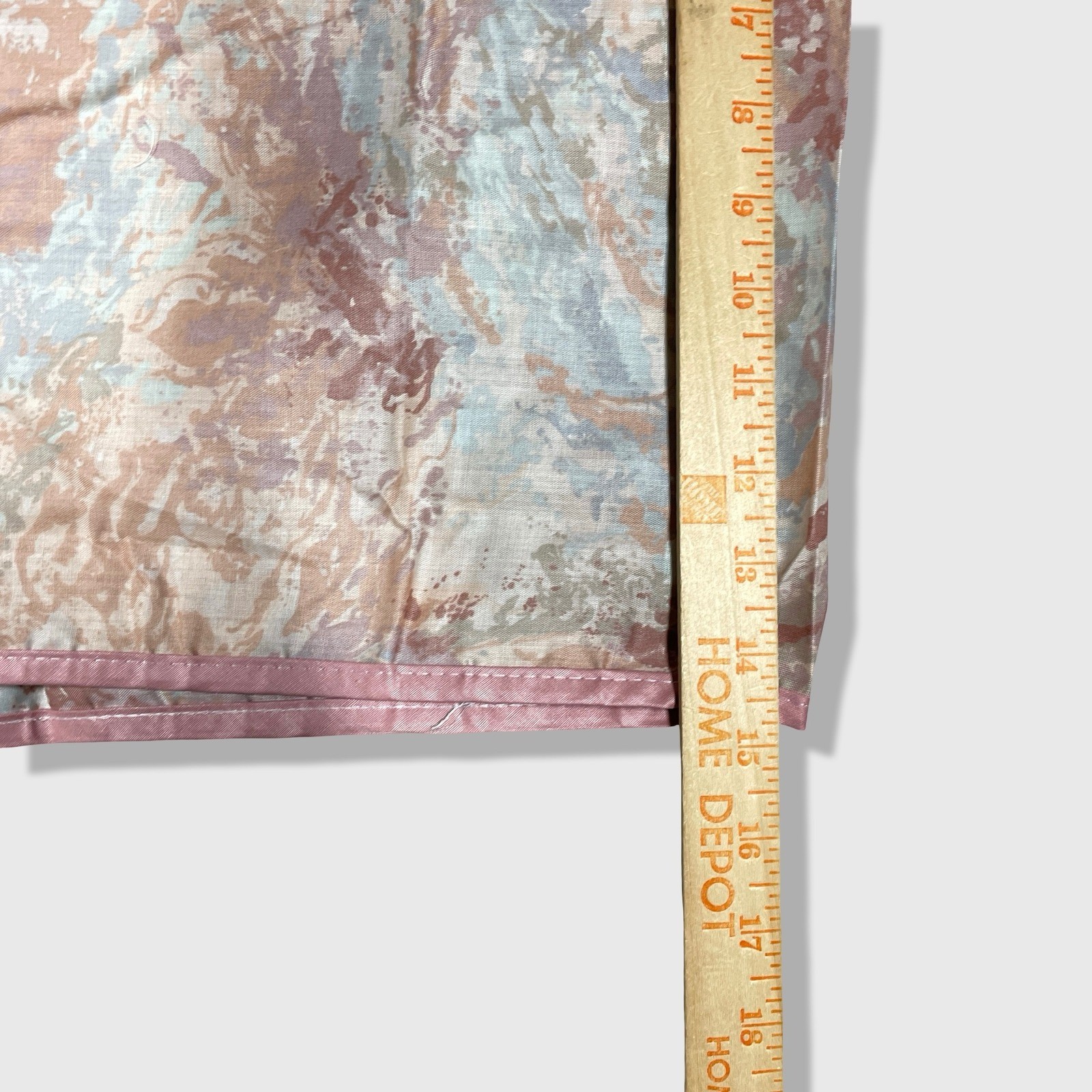 Unbranded Vintage Curtain Valance One Size Pink Blue Marbled Retro Aesthetic