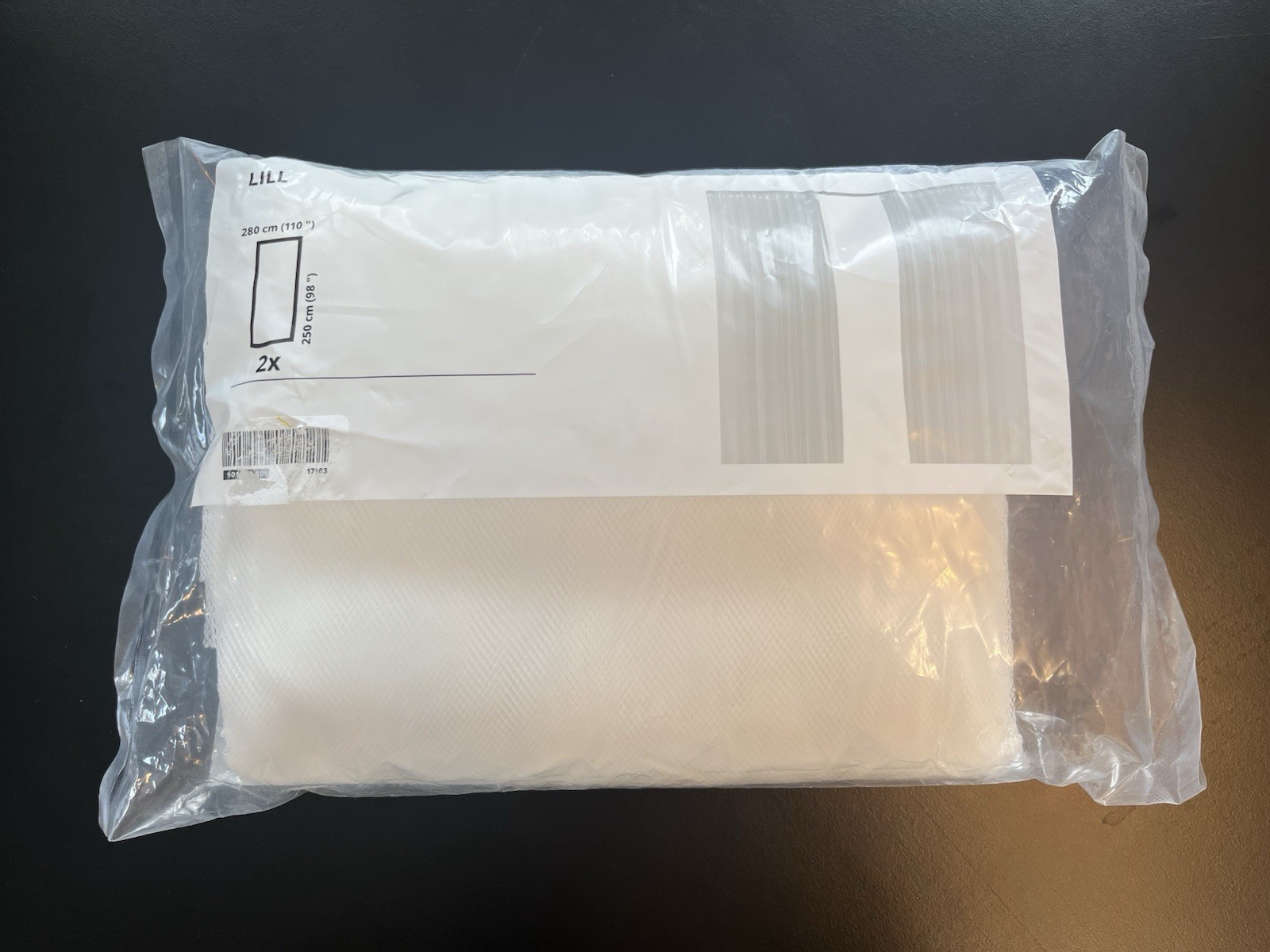 Ikea Lill Curtains, 98” x 110”