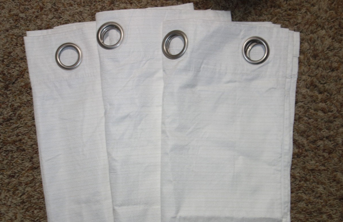 Lot 3 Sun Zero Energy Saving Insulated Grommet Curtain Panels Ivory 40″x63 inch