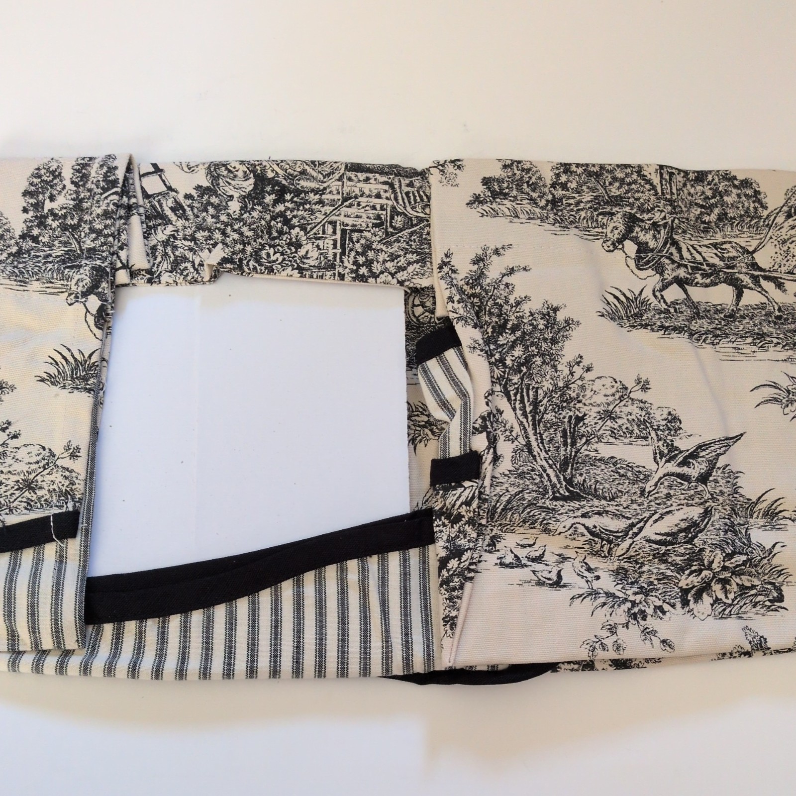 Waverly Garden Room Double Layer Ascot Valance Wellington Country Toile 60″x 21″