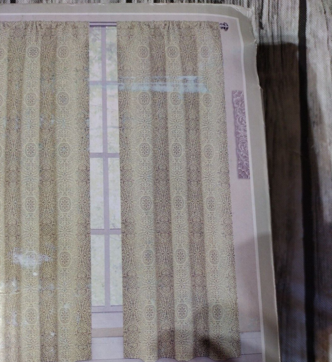 Perfect Pair, Curtains, Libre, Pair, Natural Color 80″ x 84 » Rod pocket, NWT