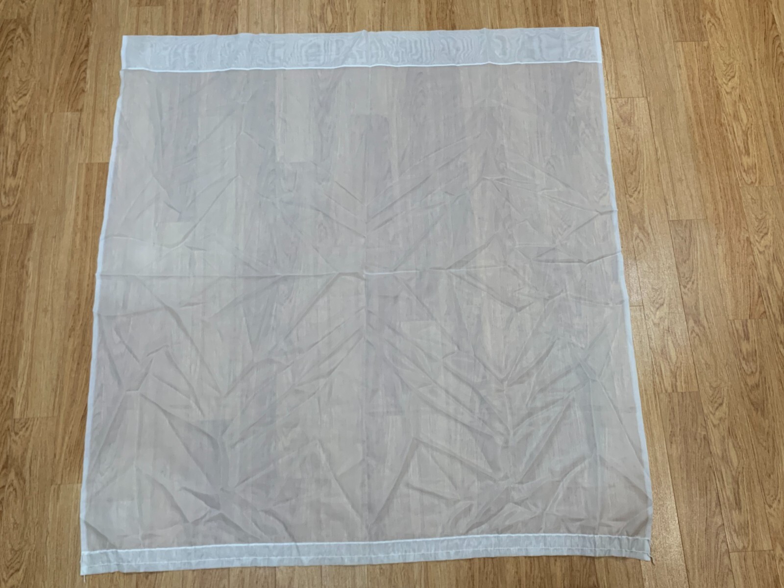 Drape Curtain One White Shear Panel 62″ x 56″ With Rod Pocket Drapes