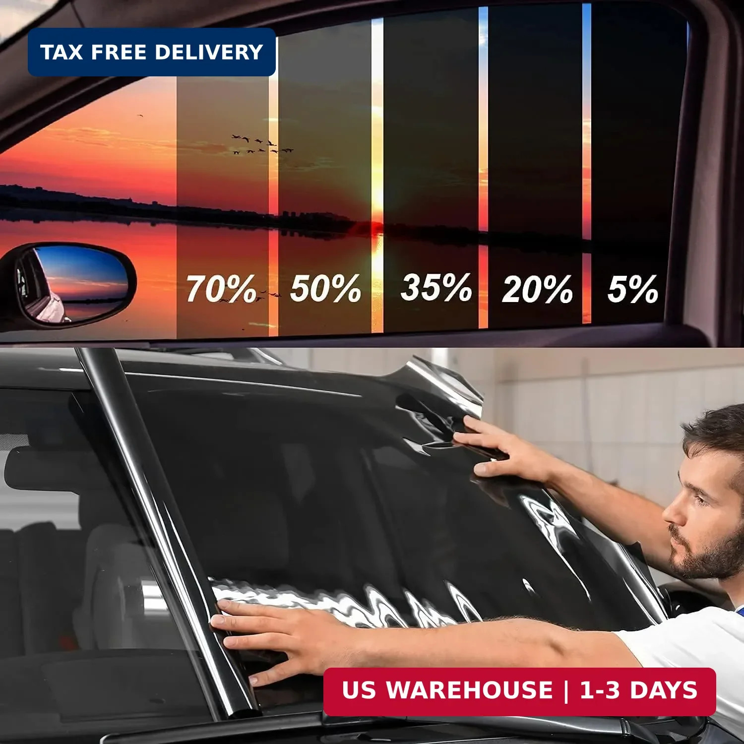 Window Tint Film for Cars, 20% VLT 20in x 10Ft Ceramic Window Tints, Blocks 99%